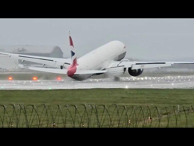 British Airways 777 Landing Goes Wrong