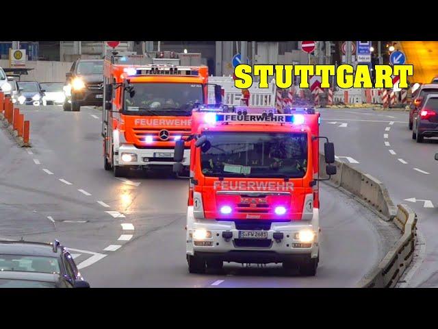 [BLAULICHT ACTION] - Feuerwehr STUTTGART: Löschzüge & mehr! | Feuerwachen 1-4 + RD & Polizei