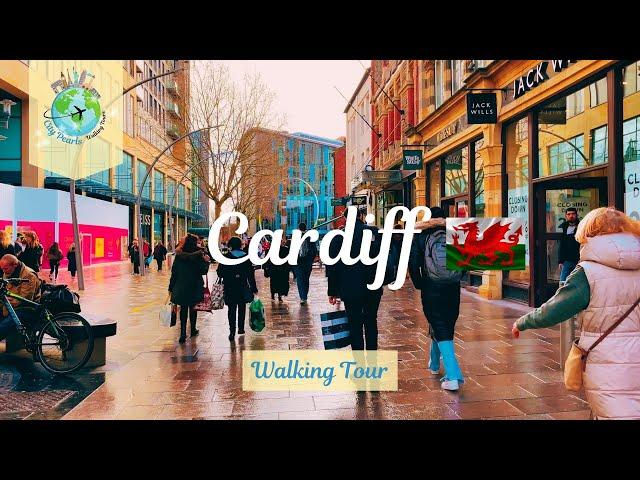 CARDIFF, WALES󠁧󠁢󠁷󠁬󠁳󠁿, UK  | WALKING TOUR CITY CENTRE