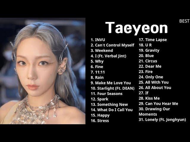 Taeyeon Best Songs Playlist  (2023 updated) audio