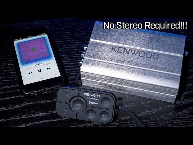 Kenwood KAC-M1824BT - 4 Channel Bluetooth Amplifier - No Stereo Required!!!