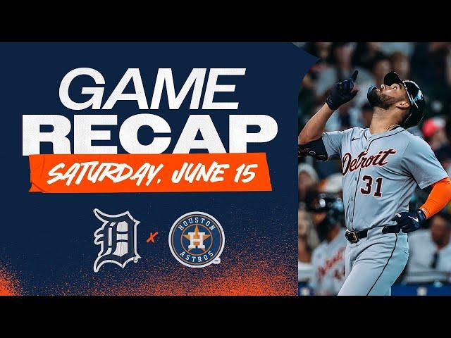 Game Highlights: Tigers Score 13 Runs, Greene Homers Twice in Win Over the Astros | 6/15/24