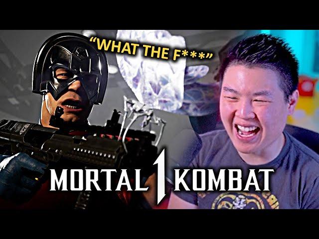 MORTAL KOMBAT 1 - PEACEMAKER SECOND FATALITY!! [REACTION]