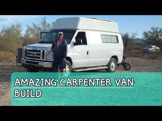 His van has never been seen on youtube before. 67 yr Ken an artist carpenter van dweller