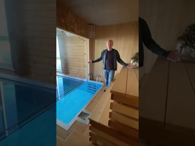 Краткий обзор банного комплекса. #каркасныедома #каркас #домизбруса