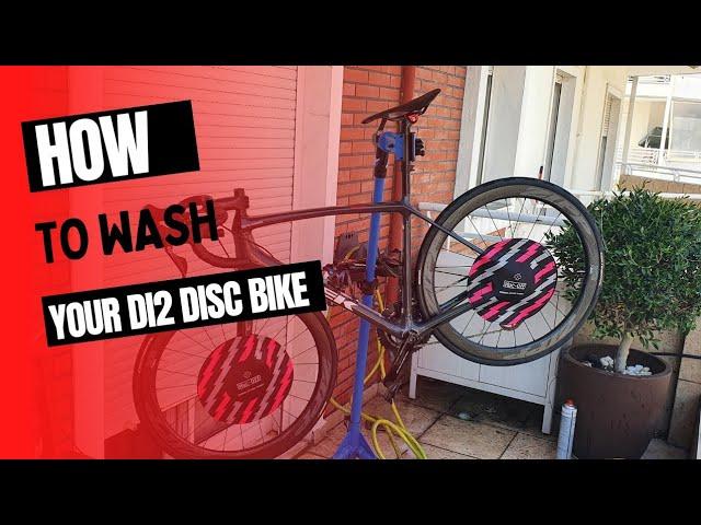 How to wash your Di2 disc road bike