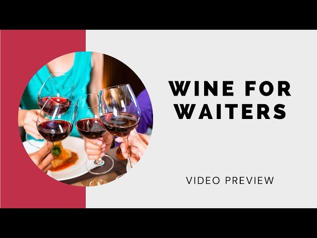 **Wine Training for Waiters**