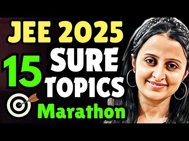 15 SURESHOT TOPICS MATH MARATHON | JEE MAINS 2025 | NEHA AGRAWAL |MATHEMATICALLY INCLINED |