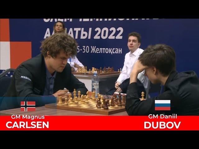 Magnus Carlsen vs Daniil Dubov || FIDE World Rapid Chess Championship 2022