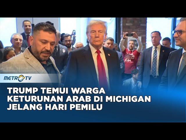 Trump Temui Warga Keturunan Arab di Michigan Jelang Hari Pemilu