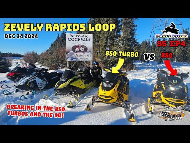 Breaking in the 2025 Ski-Doo 850 Turbos and the Polaris Assault 9R | Zevely Rapids Loop Snowmobiling