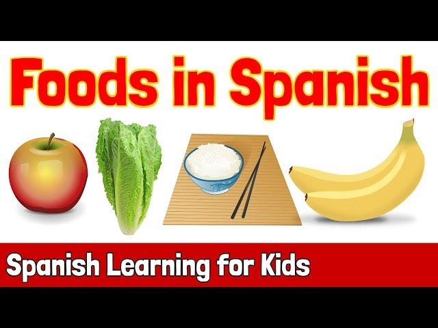 Foods in Spanish | Spanish Learning for Kids