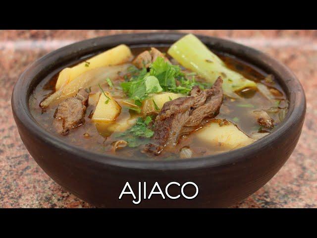 ¿Te quedó carne del asado? ¡Entonces haz AJIACO! (LA MEJOR RECETA) - Come come príncipe