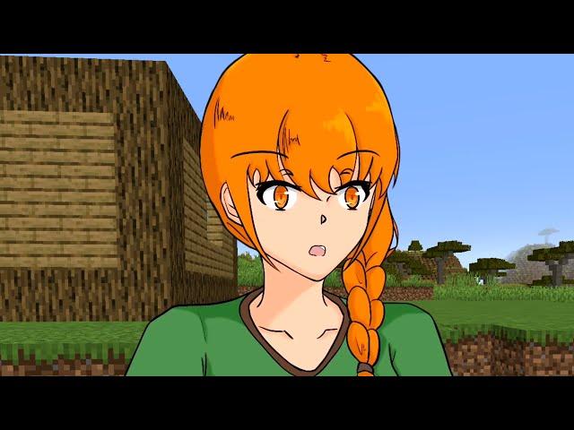 Steve, i'm stuck! | Minecraft Anime Ep 6