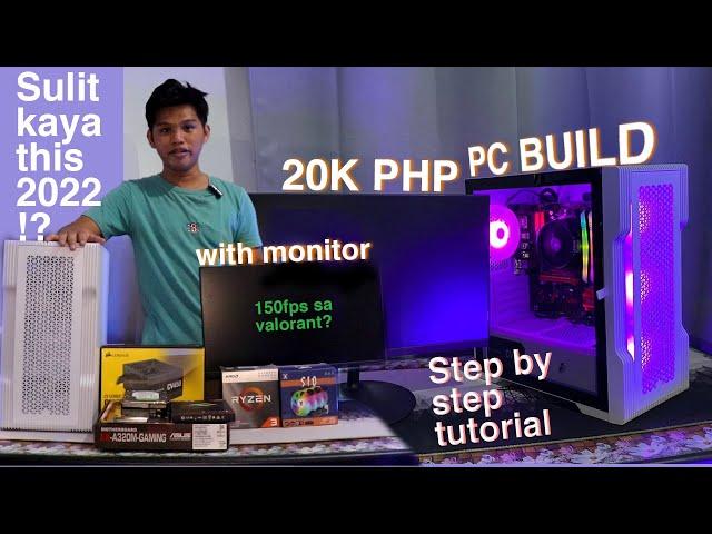 20K BUDGET RYZEN PC BUILD WITH MONITOR! KAYA BA THIS 2022!? Step by Step Tutorial!