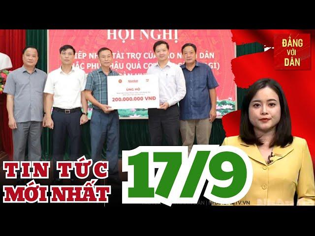 Tin tức mới nhất: Báo Nhân Dân ủng hộ huyện Khoái Châu, tỉnh Hưng Yên khắc phục hậu quả thiên tai