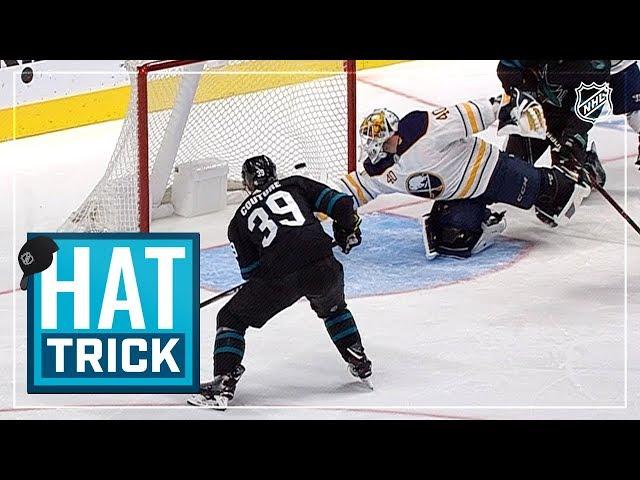 Logan Couture nets third NHL hat trick to lead Sharks to win