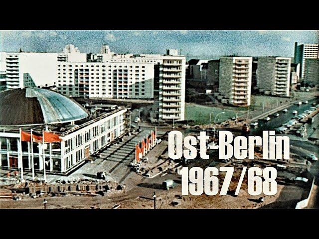 Ost-Berlin 1967/68 - Bau Alexanderplatz & Fernsehturm - Unter den Linden - Building East Berlin