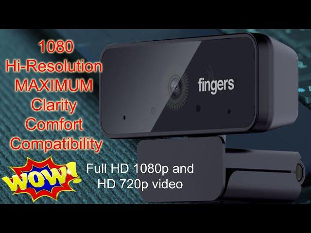 Best Budget Webcam HD | Webcam for Laptop Desktop | Fingers Webcam 1080