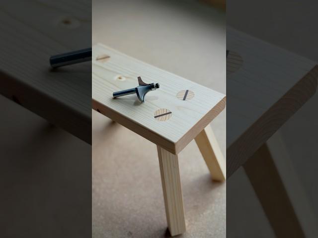 How to Make a Round Tenon with Four Cuts. #shorts