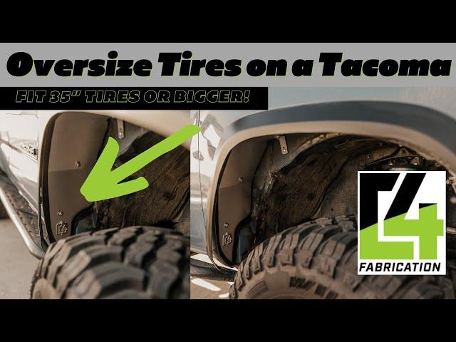 Tacoma Oversize Tire Fitment Mod | C4 Fabrication Fender Kit Install