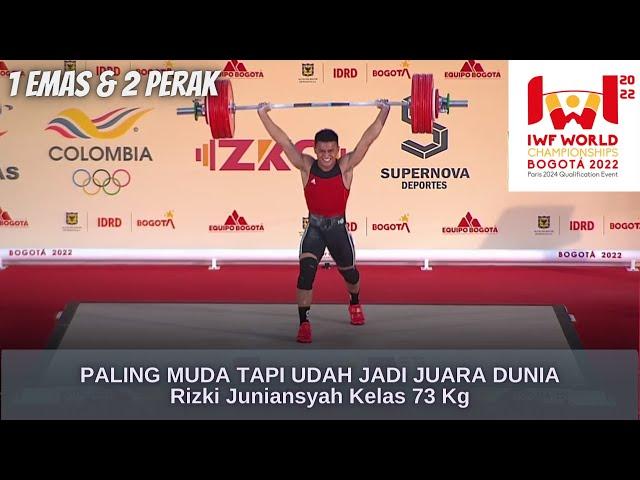 Rizki Juniansyah Meraih 1 EMAS dan 2 PERAK di Kejuaraan Dunia Angkat Besi Kelas 73 Kg