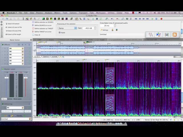 Spectrum Editing in WaveLab