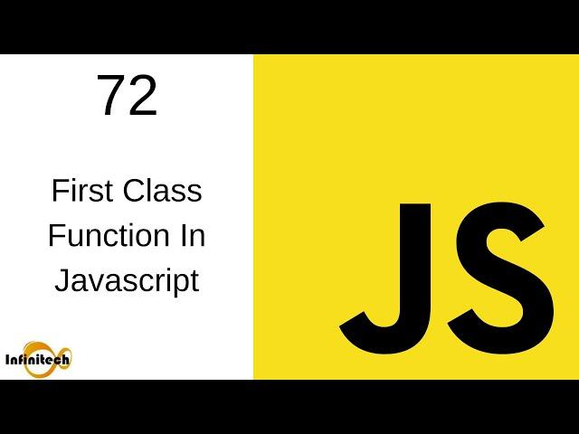 First Class Function  in Javascript