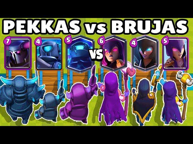 PEKKAS vs BRUJAS | EQUIPO SUPER MINI PEKKKA vs EQUIPO SUPER BRUJA | CLASH ROYALE