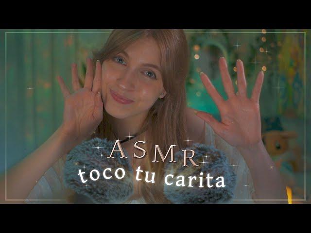 ASMR ️ Touching Your Face • visuals with hands, whispers and mouth sounds  ESP