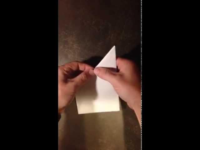 Folding a paper cross