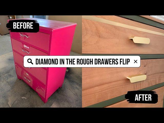 Pink drawers get an UNRECOGNISABLE makeover & restoration