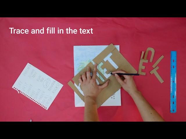 Let’s Make Art! Family Workshop at Home: Ed Ruscha