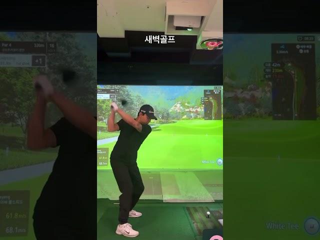 골프너무재밌다 #골린이성장일기 #골프연습 #스크린골프 #드라이버스윙 #골프존