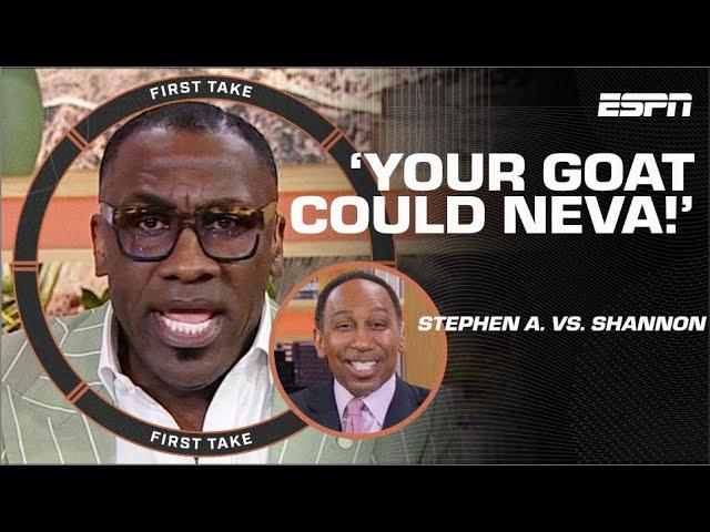  YOUR GOAT COULD NEVA!  Shannon Sharpe & Stephen A.’s HEATED Lakers debate | First Take