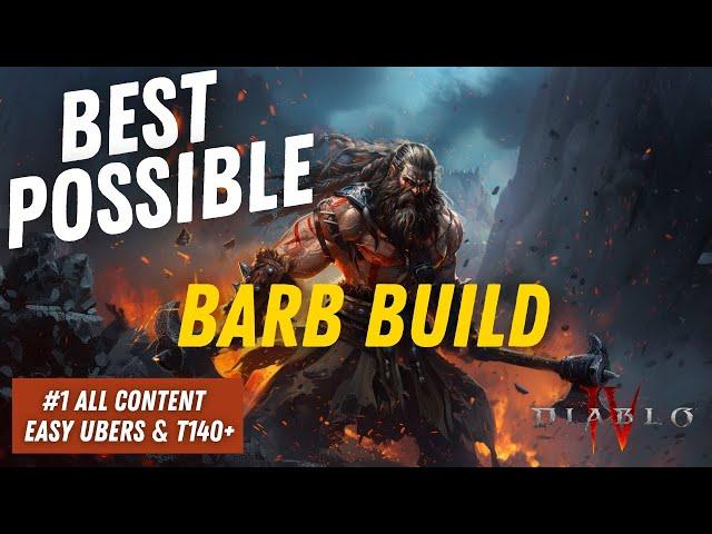 Best Possible Diablo 4 Build For All Content | The Only Barb Build You'll Ever Need In Season 4!