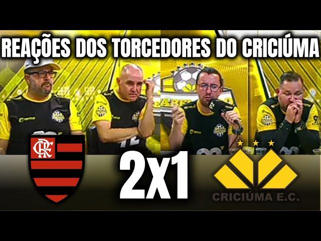 REAÇÕES DOS TORCEDORES DO CRICIÚMA NA DERROTA PARA O FLAMENGO FLAMENGO 2X1 CRICIÚMA