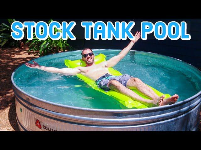  How to Make a Stock Tank Pool | DIY | Pinterest