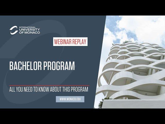 Webinar - Bachelor's Program