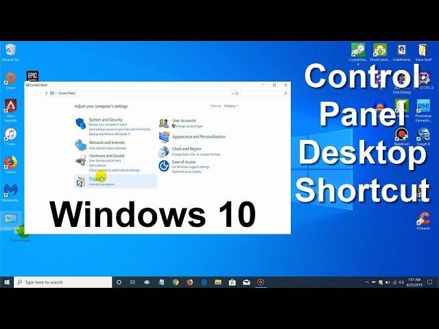 How to Open Control Panel in Windows 10 & Make a Control Panel desktop shortcut in Windows 10