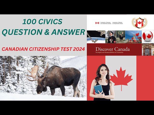 Canadian Citizenship Test 2024 | Exam Practice Questions | MCQ | Test Preparation Questions