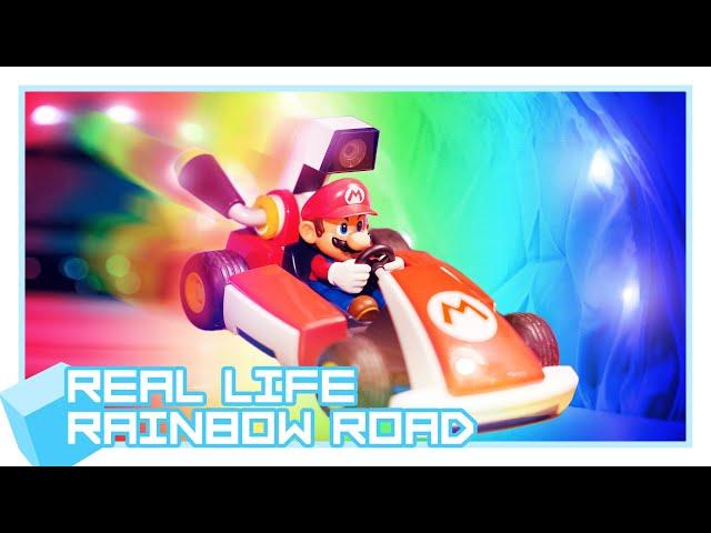 Mario Kart Live: Home Circuit - I built a DIY Rainbow Road in REAL LIFE