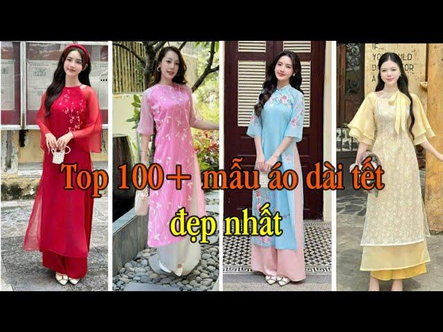 Top 100+ mẫu áo dài cách tân nữ đẹp may sẵn mặc tết 2025