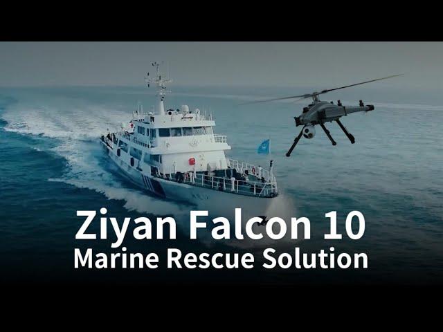 Advanced Marine Rescue Solution by Ziyan Falcon 10 Unmanned Helicopter