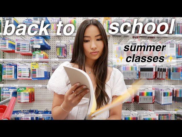 back to school supply shopping for summer college classes!