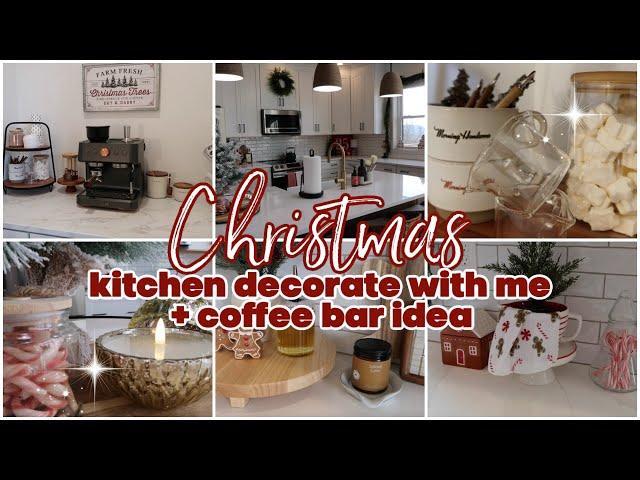 KITCHEN CHRISTMAS DECORATE WITH ME | GINGERBREAD CANDY CANE THEME | RACHEL LEE AT HOME