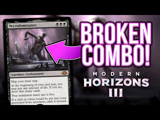 The MOST BROKEN Necrodominance deck! Modern Horizons 3 (MTG MH3) Legacy Combo | Magic: The Gathering