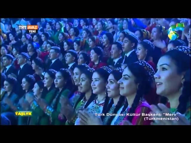 Turkmen president singing 2015 [Guinness record song]