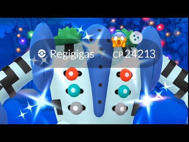 Finally I Got Shiny Regigigas Raid in #pokemongo