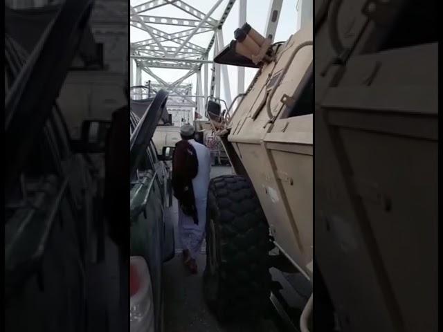 Taliban forces captured Afghan army tank on Tajikistan  border